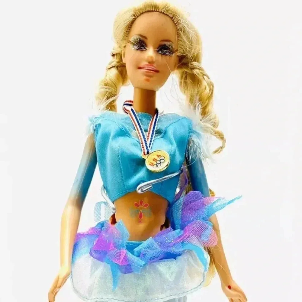 MATTEL BARBIE Olympian Doll 3 Piece Blue Outfit 12